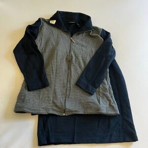 LIZ Claiborne Liz Sport Blue gray skirt set L
